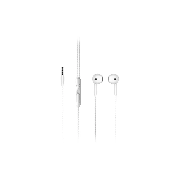 Lenovo Lecoo EH104 Kablolu 3.5mm Jacklı Kulak İçi Mikrofonlu Kulaklık Beyaz - Resim 2