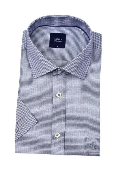Erkek Klasik Piti Kare Kısa Kol Gömlek 9399 BGL-ST04577 - Resim 17