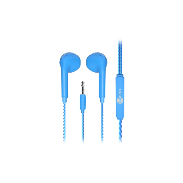 Lenovo Lecoo EH104 Kablolu 3.5mm Jacklı Kulak İçi Mikrofonlu Kulaklık Mavi