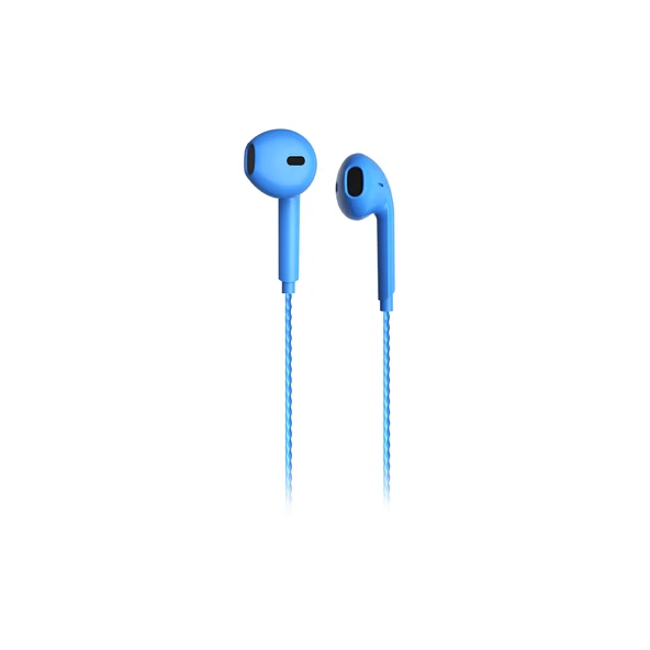 Lenovo Lecoo EH104 Kablolu 3.5mm Jacklı Kulak İçi Mikrofonlu Kulaklık Mavi - 6