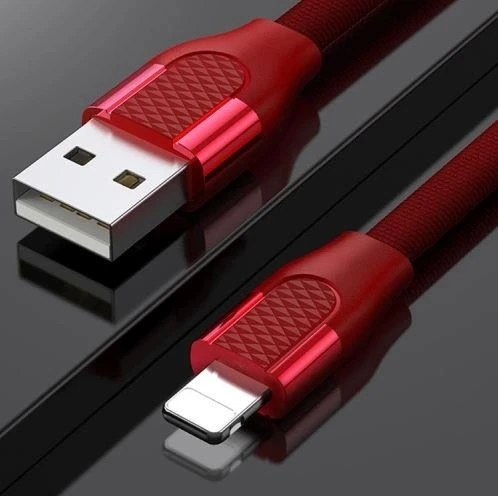 Joyroom S-M359 1M 2.4A İphone Lightning Hızlı Şarj ve Data Kablosu Kırmızı - 3