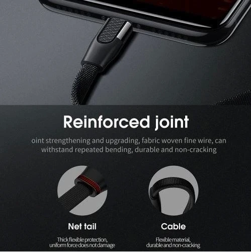 Joyroom S-M359 1M 2.4A İphone Lightning Hızlı Şarj ve Data Kablosu Kırmızı - 4