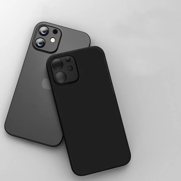 İphone 11 0,2 mm Buzlu Ultra ince Yumuşak Silikon Kamera Korumalı Slim Kılıf - 3