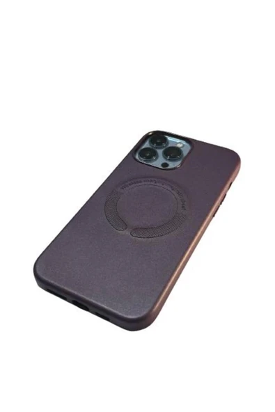 İphone 14 Pro Magsafe Leather Kapak Kılıf - 2