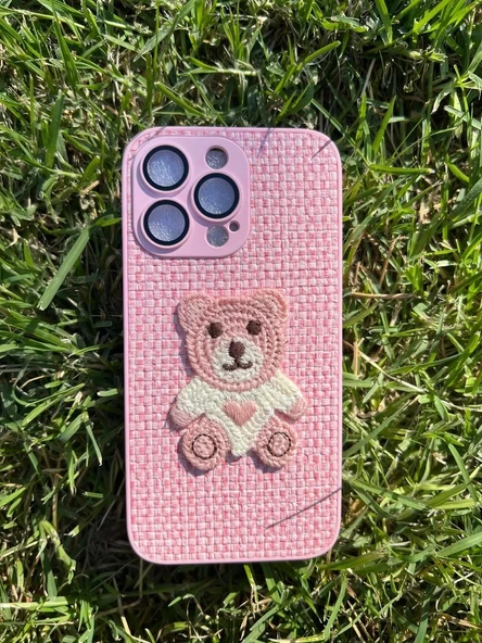 İphone 14 Pro Max Opus Silikon Nakış Desenli Telefon Kılıfı - Resim 2