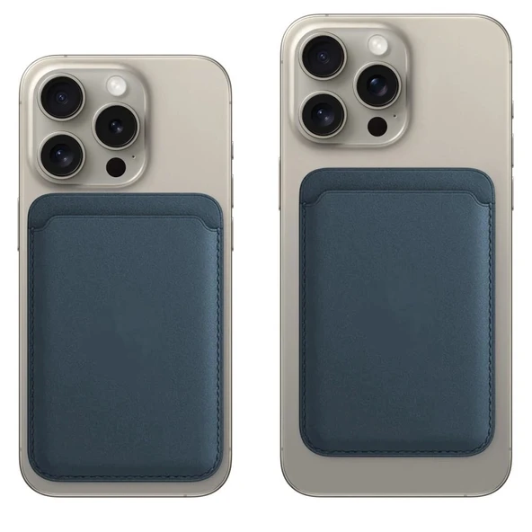 Magsafe Animasyonlu Deri Cüzdan 12-13-14-15 Modelleri İle Uyumlu - Resim 5