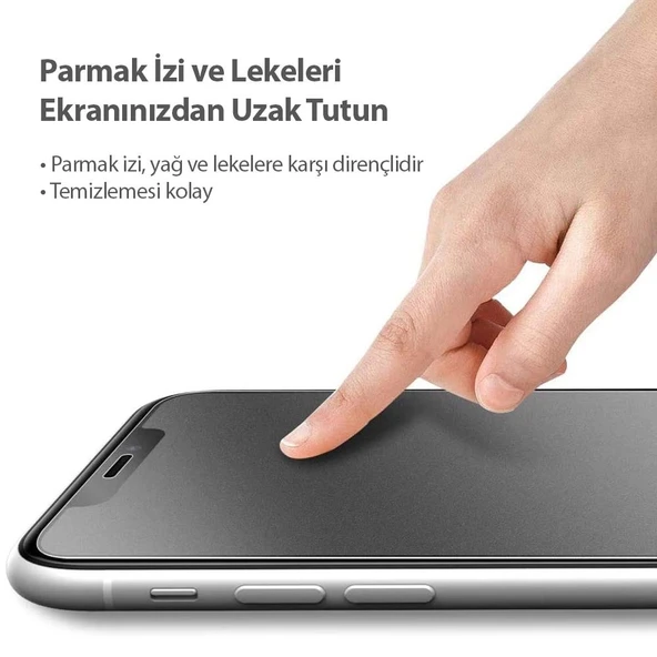 İphone 15 Pro Uyumlu Mat Hayalet Nano Cep Telefonu Ekran Koruyucu - 3