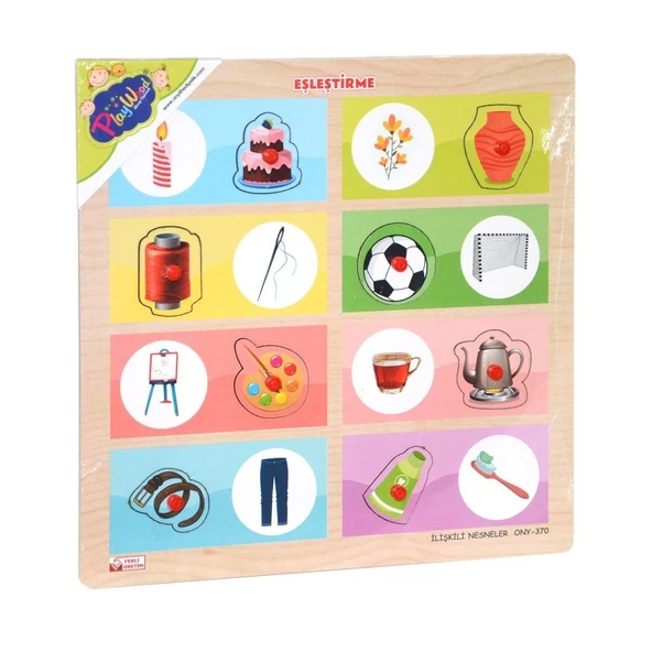 Ony-369-370 Ahşap Tutmalı Eşleştirme İlişkili Nesneler -onyıl - 2