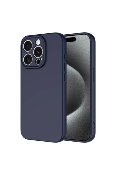 İphone 15 Pro Max İle Uyumlu İçi Kadife Yumuşak Silikon Lansman Telefon Kılıfı - Resim 2