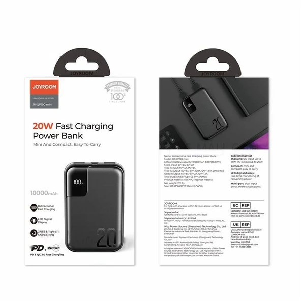 Joyroom JR-PBM08 5.000 mAh 20W Hızlı Şarj Ultra Slim Metal MagSafe PowerBank - 2