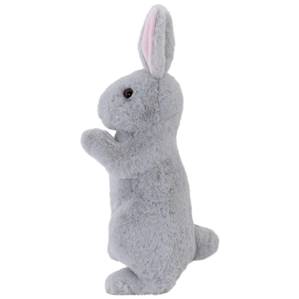 Neco Plush Tavşan 35 cm - Gri Renk - Resim 2