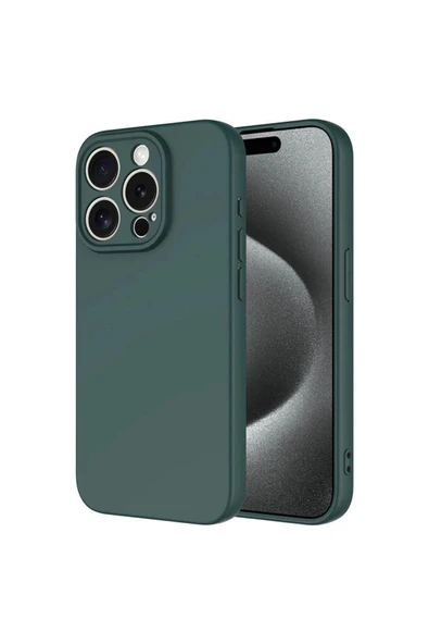 İphone 15 Pro Max İle Uyumlu İçi Kadife Yumuşak Silikon Lansman Telefon Kılıfı - Resim 4