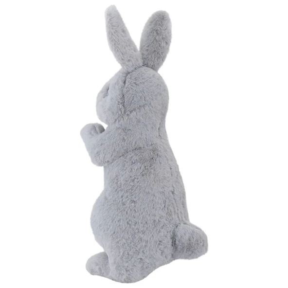 Neco Plush Tavşan 35 cm - Gri Renk - Resim 3