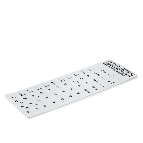 Klavye Stıcker Tuş Takımı Türkçe Q Beyaz HDX8260