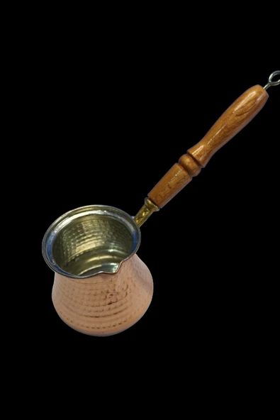 Ahşap Saplı Bakır Sütlük No:2