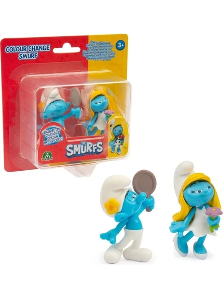 Şirinler Süslü Şirİn ve Şirine  Renk Değiştiren 2li Figür Paketi PUF34000 ürün görseli