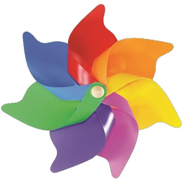 Rüzgar Gülü 25 Cm Çap 7 Kanatlı Bahçe Gurubu - 2