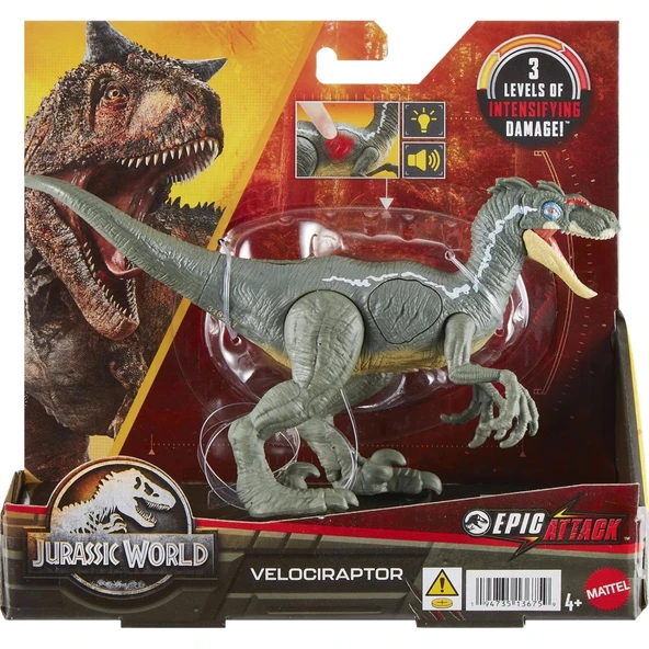 Jurassic World Epic Attack Velociraptor HNC11 - Resim 2