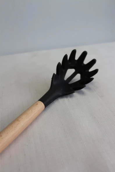 Ivory Bambu Saplı Silikon Salata Kaşık - 2