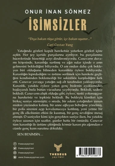 İsimsizler- Onur İnan Sönmez-Theseus Yayınevi - Resim 2