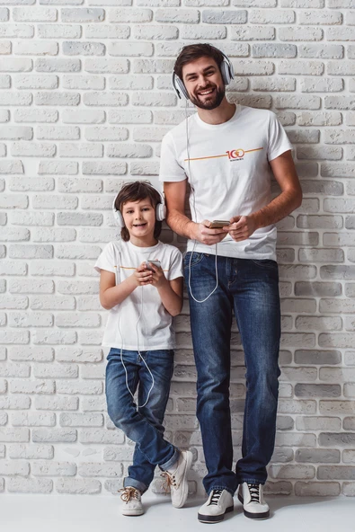 2'li Göztepe 100. Yıl - Şan Şeref Dolu 100 Yıl Kısa kollu bisiklet yaka t-shirt Baba Oğul - 2