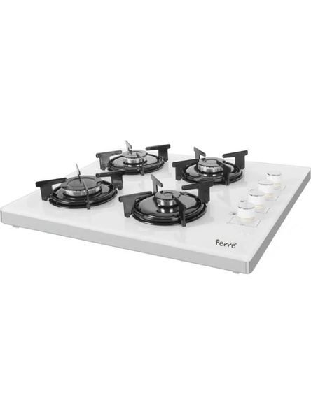 FERRE B2240 CE BEYAZ CAM SET ÜSTÜ OCAK DG Lİ