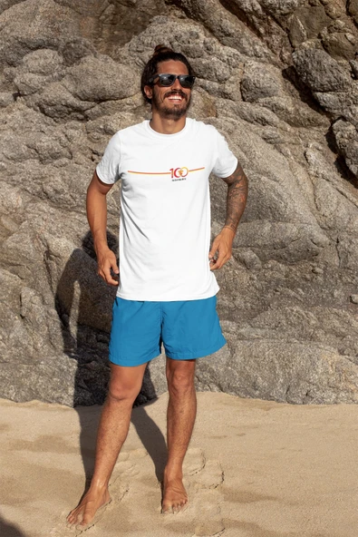Göztepe 100. Yıl - Şan Şeref Dolu 100 Yıl Kısa kollu bisiklet yaka t-shirt Erkek - 2