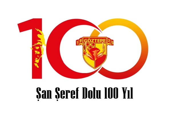 2'li Göztepe 100. Yıl - Şan Şeref Dolu 100 Yıl Kısa kollu bisiklet yaka t-shirt Baba Oğul - 5