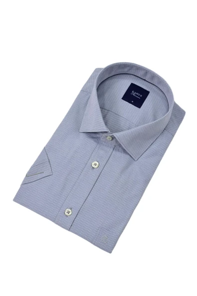 Erkek Klasik Armürlü Kısa Kol Gömlek 9398 BGL-ST04572 - Resim 10