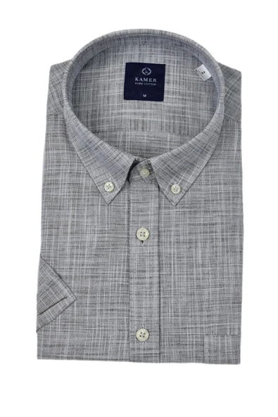 Erkek Kısa Kol Gömlek Pamuk 9426 BGL-ST04571 - Resim 3