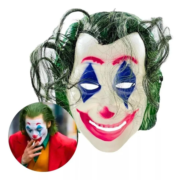 Joaquin Phoenix Joker Maskesi Yeşil Saçlı - 2