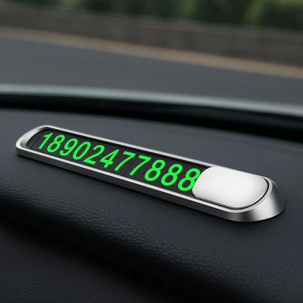 Coofbe Çinko Alaşım Fosforlu Araç Park Numaratör Oto Numaratör Geçici Park için Telefon Numaratörü