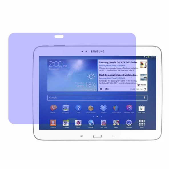 Samsung Galaxy Tab 3 P5200 Temperli Cam Ekran Koruyucu - 2