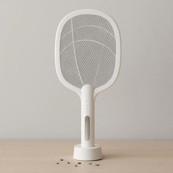 Coofbe Şarjlı 12000maH 300V 5 Katmanlı Uv Işıklı Elektrikli Sivrisinek Öldürücü Raket Sinek Öldürücü Sineksavar - 5