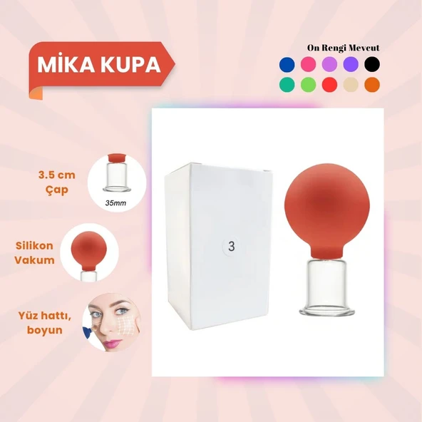 Silikon Vakumlu Mika Yüz Masaj Kupası No:3 Turuncu ürün görseli 1