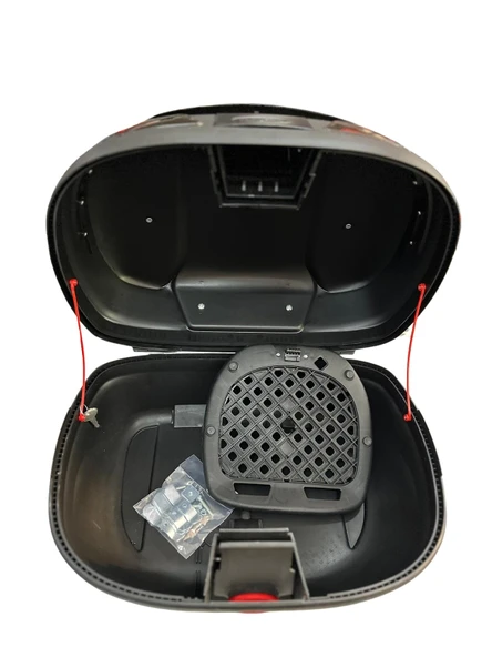 MAXEM 45 Litre Üst Bagaj+Sırtlık Beyaz Motosiklet Çantası - 3