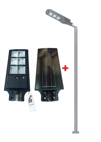 250W SOLAR BAHÇE LAMBASI CT-4641 + 3M. LAMBA DİREĞİ