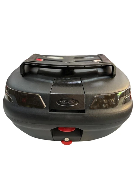 MAXEM 45 Litre Üst Bagaj+Sırtlık Beyaz Motosiklet Çantası - 5