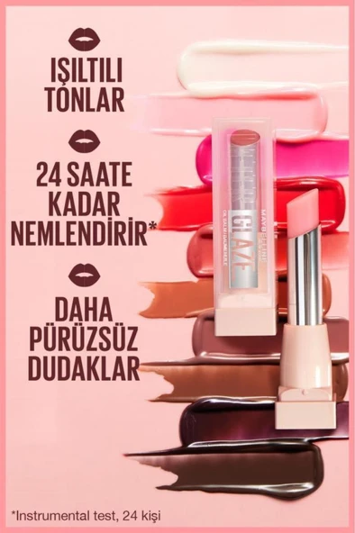 Maybelline New York Lifter Glaze Shea Yağı ve Hyalüronik Asit içeren Renkli Dudak Balmı - 06 Caramel Glow - 3