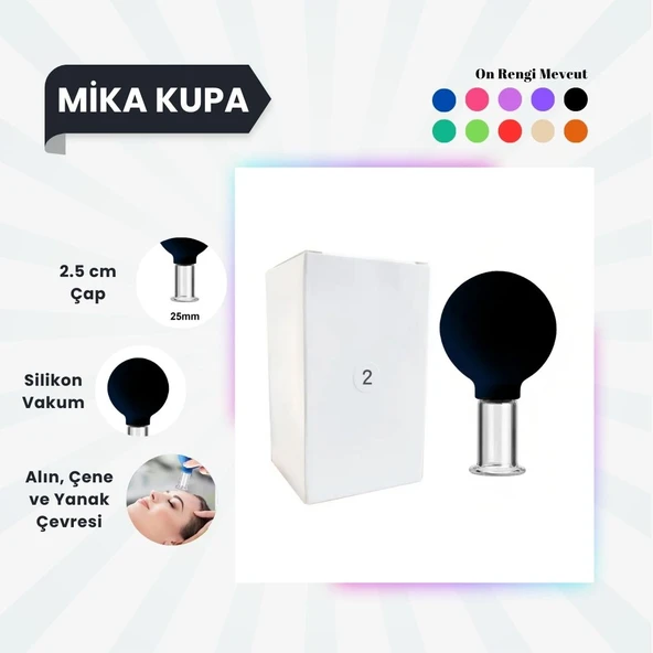 Silikon Vakumlu Mika Yüz Masaj Kupası No:2 Siyah ürün görseli 1
