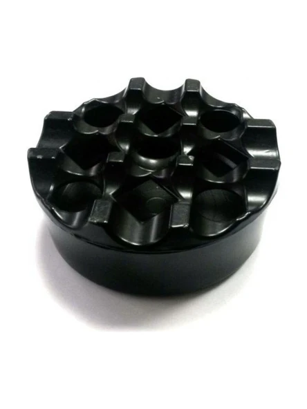 Döküm Yuvarlak Küllük Siyah 9cm