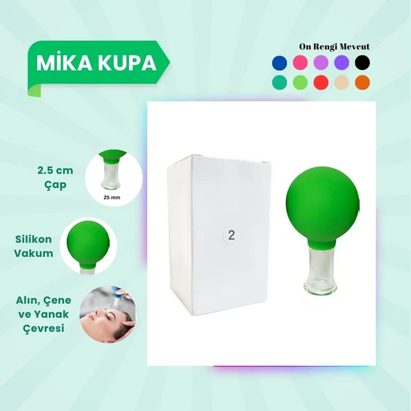 Silikon Vakumlu Mika Yüz Masaj Kupası No:2 Açık Yeşil ürün görseli 1