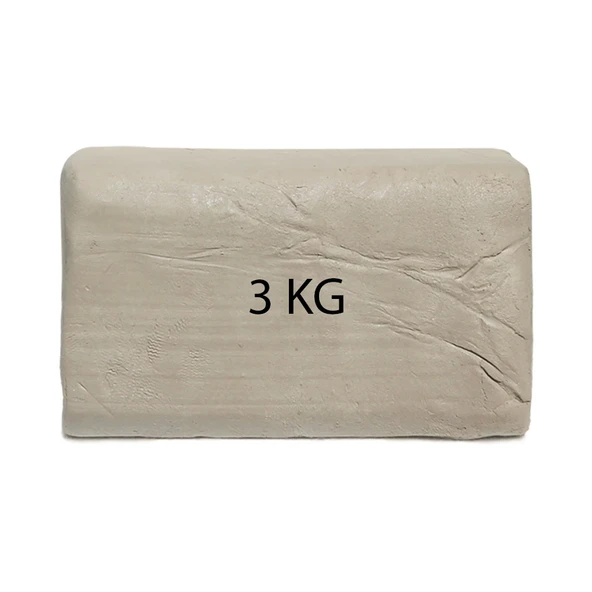 Beyaz Seramik Hamuru 3 kg Kil Seramik Çamuru