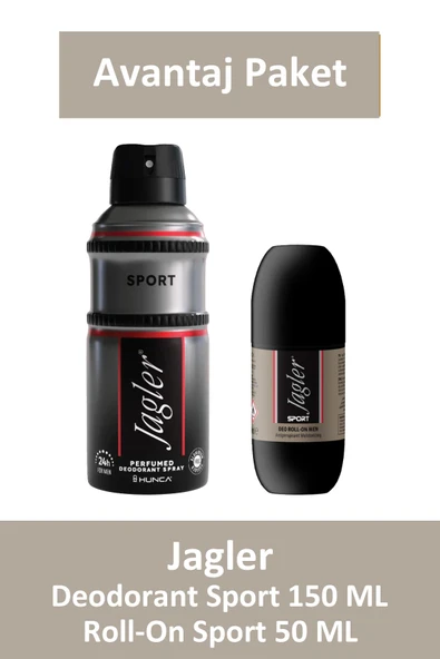 Jagler Deodorant Sport 150 ml + Jagler Man Sport Roll-On 50 ml