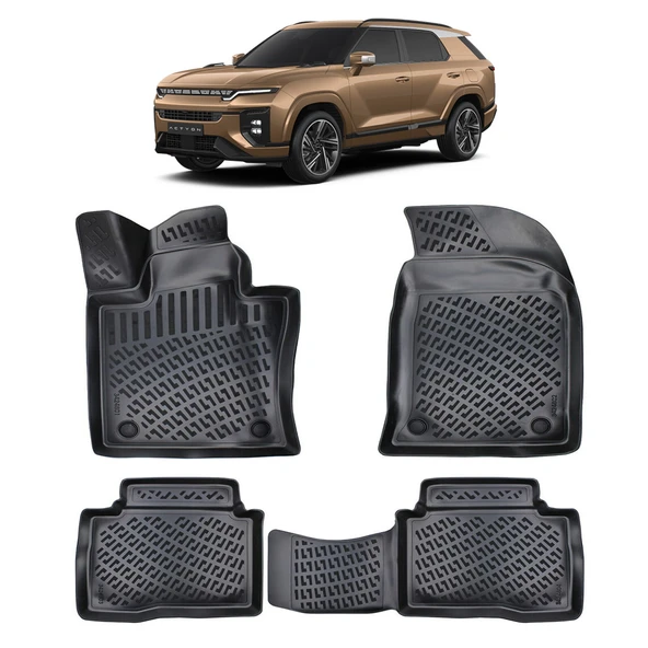 Ssangyong Actyon 2024 + 3D Havuzlu Paspas Siyah ürün görseli