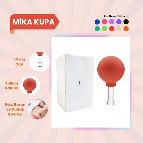 Silikon Vakumlu Mika Yüz Masaj Kupası No:1 Turuncu ürün görseli 1