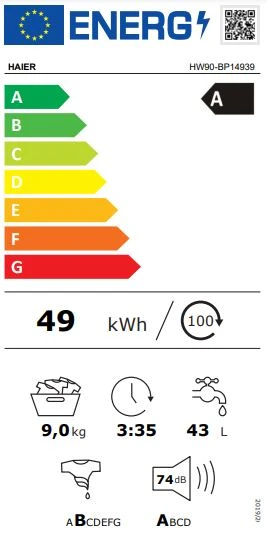 31019177-Haier HW90-BP14939 9 Kg 1400 Devir Çamaşır Makinesi - 9