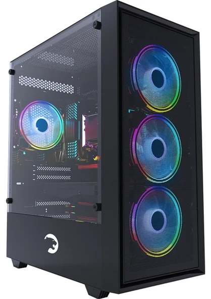 Gamepower Manta 4 X 120Mm Argb Fan Matx Gaming Kasa