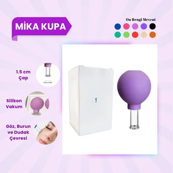 Silikon Vakumlu Mika Yüz Masaj Kupası No:1 Koyu Mor ürün görseli 1