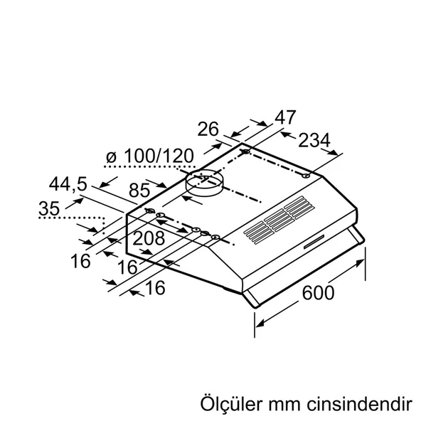 BOSCH DUL63CC50T SOLO ASPİRATÖR - 6